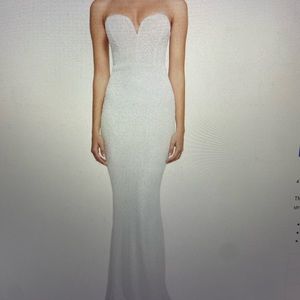 Jaus nookie lumeire gown - white